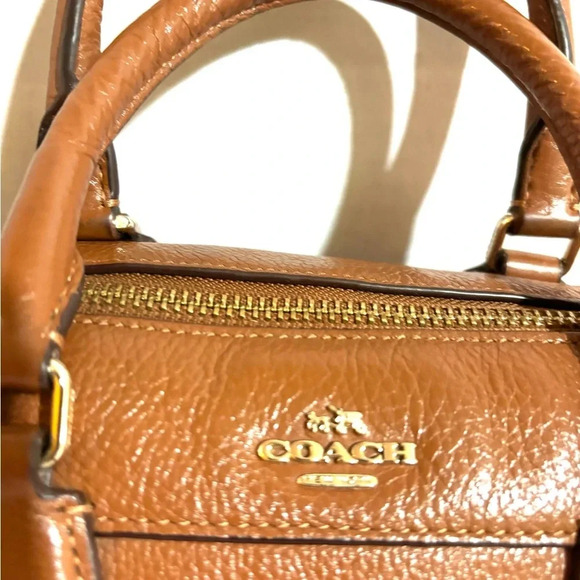 Coach brown crossbody handbag - Picture 9 of 12